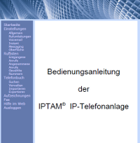 Bedienungsanleitung der IPTAM PBX 3.2
