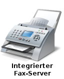 Konfiguration des integrierten Faxservers